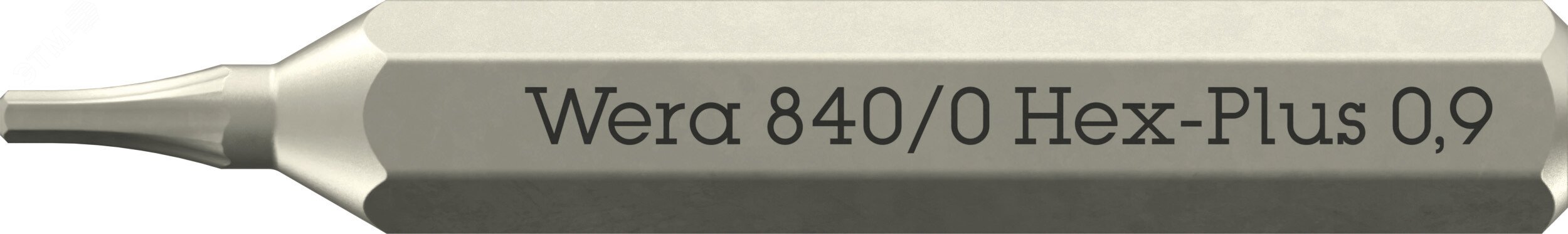 Бита с внешним шестигранником, HEX 0.9 x 30 мм, хвостовик шестигранный 5/32» C4.0 (4 мм), 840/0 Micro Hex-Plus