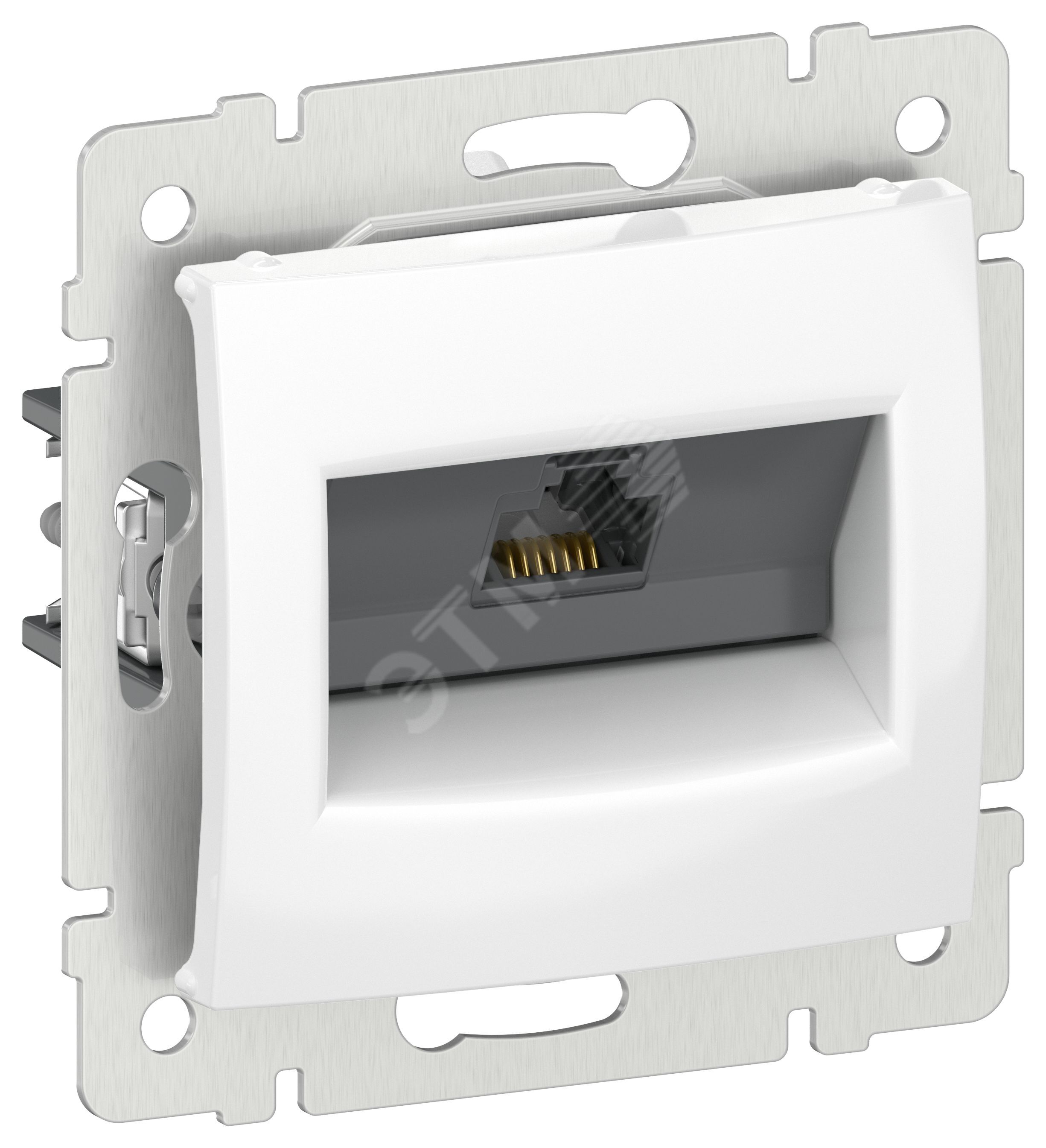IEKVALENA Розетка компьютерная RJ45 категория 5Е UTP 6942861 белый
