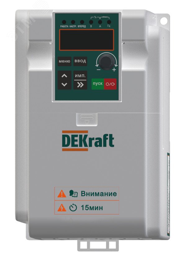 Преобразователь частоты DEKV060-2.2кВт 1 фаза 220В с торм. Модулем