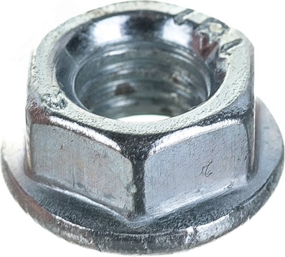 Гайка DIN6923 шестигранная оцинкованная с фланцем  М6 (40 шт)