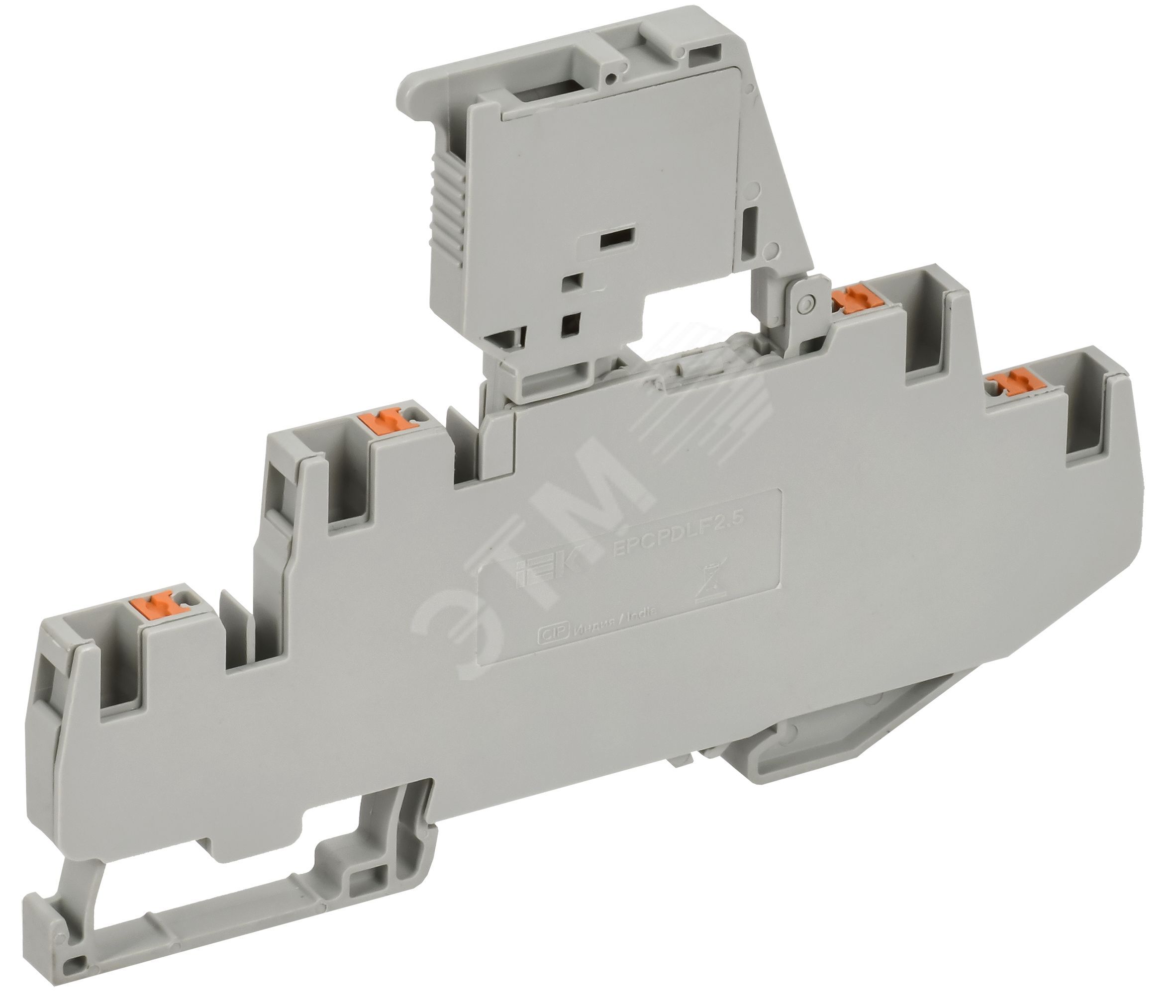 ARMAFIX Колодка клеммная CPDLF2.5 2х-уровневая с держателем предохранителя на верхнем уровне