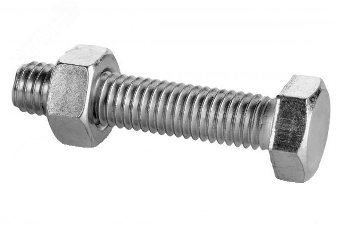 Болт M12-6gх45.58.20 ГОСТ 7798-70 с гайкой        М12-6Н.5.20 ГОСТ 5915-70