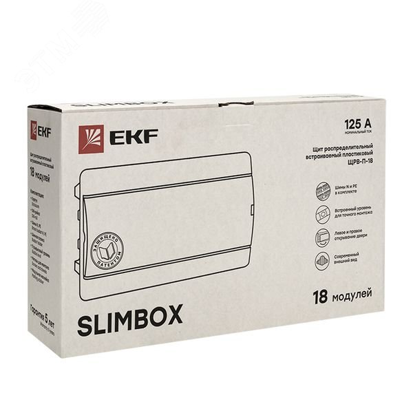 Купить Щит распределительный ЩРВ-П-18 SlimBox белая дверца IP41 PROxima в Казани Щит распределительный ЩРВ-П-18 SlimBox белая дверца IP41 PROxima