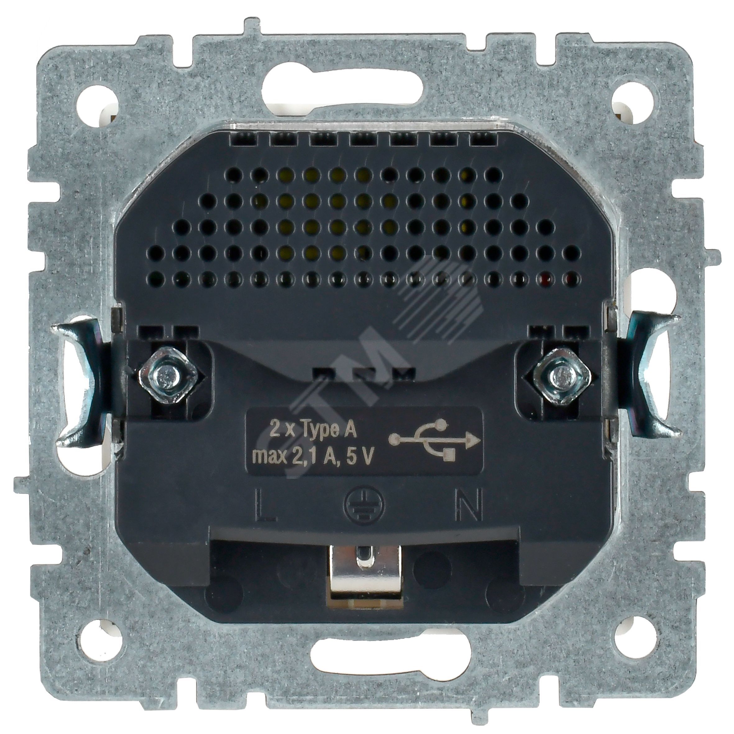 Купить BRITE Розетка с заземлением с защитными шторками 16А с USB A+A 2,1А РЮш10-1-БрБ белый в Казани BRITE Розетка с заземлением с защитными шторками 16А с USB A+A 2,1А РЮш10-1-БрБ белый