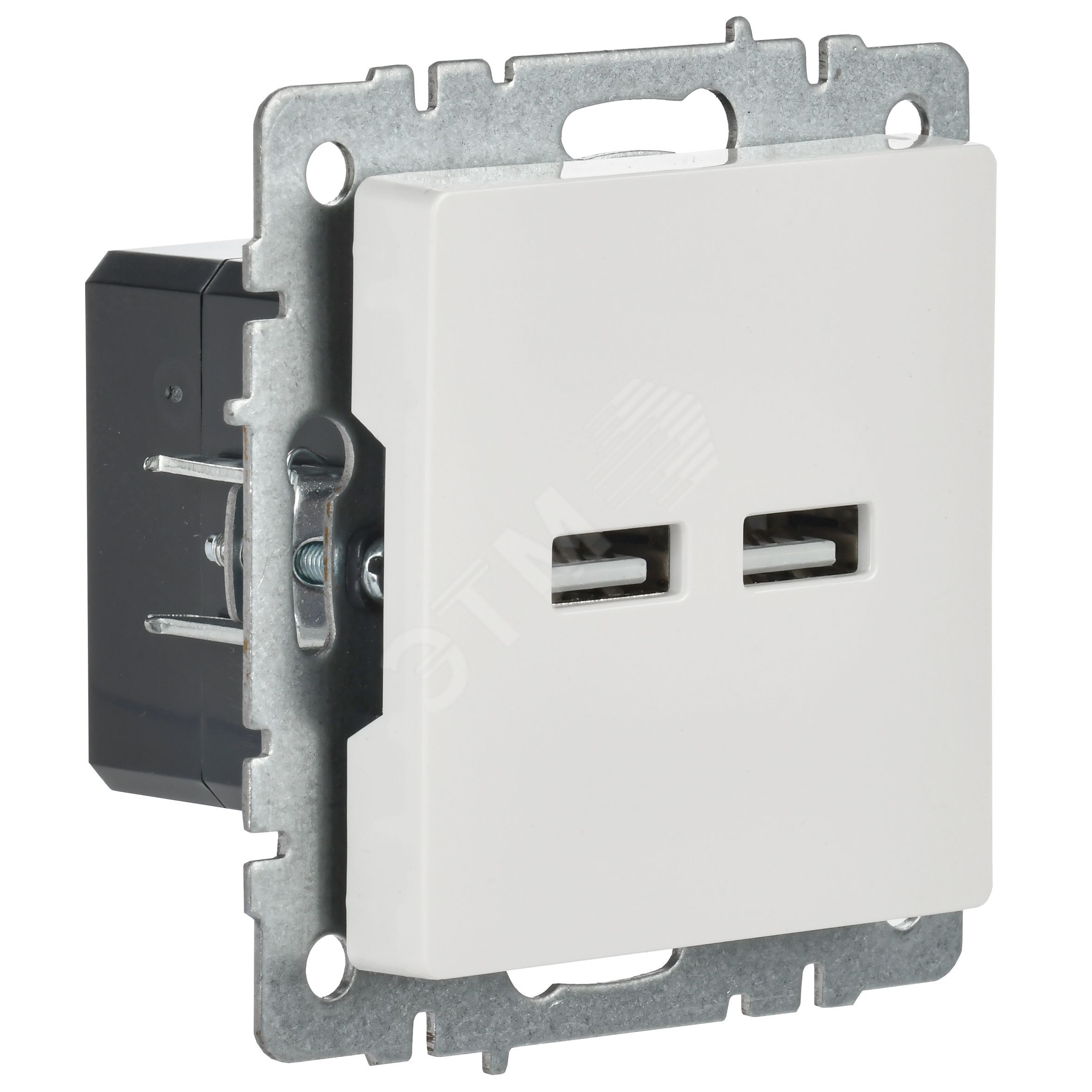 Купить BRITE Розетка USB A+A 5В 3,1А РЮ10-1-БрБ белый в Казани BRITE Розетка USB A+A 5В 3,1А РЮ10-1-БрБ белый