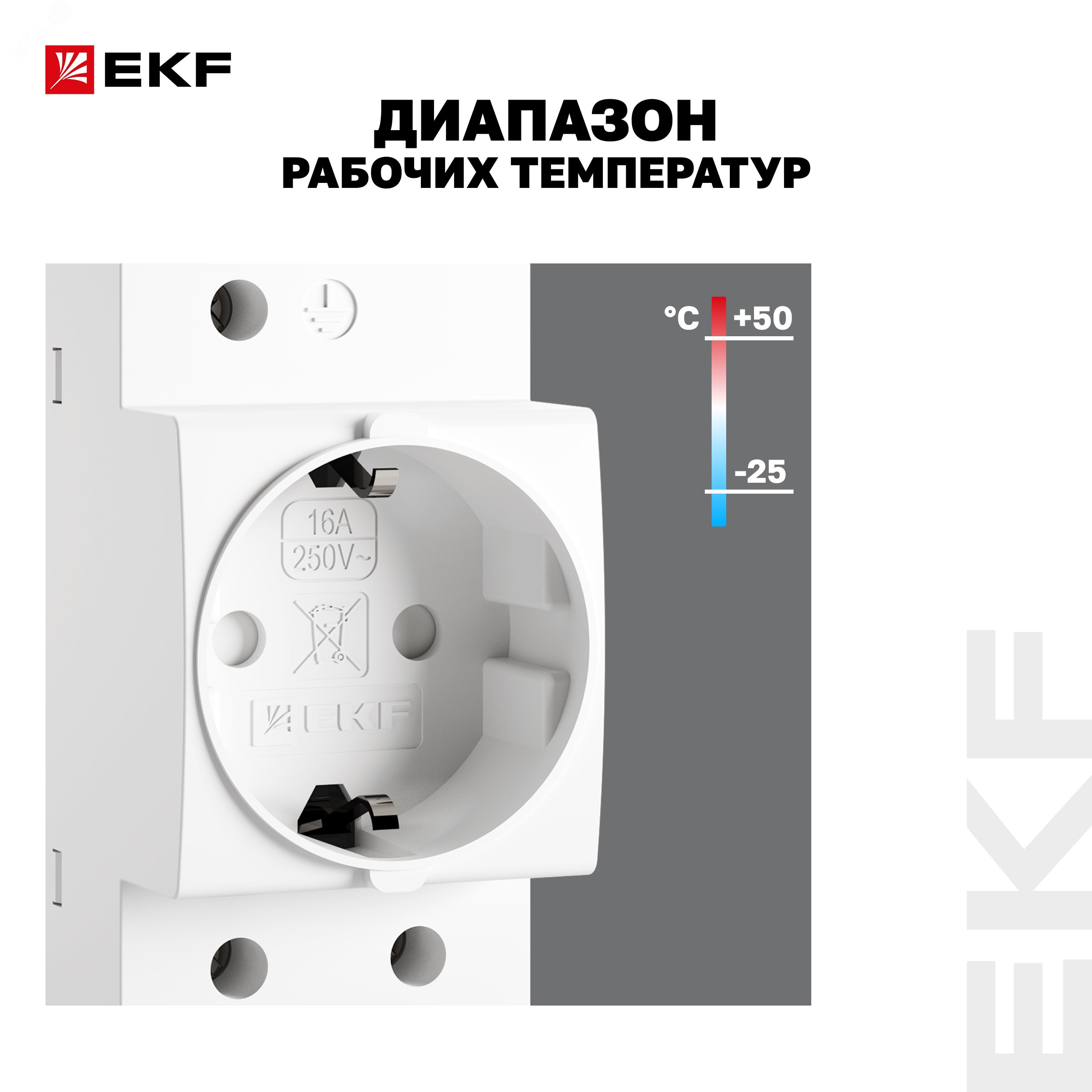 Купить Розетка щитовая на DIN-рейку РДЕ-47 16А (под евро вилку сзаземлением) EKF PROxima в Казани Розетка щитовая на DIN-рейку РДЕ-47 16А (под евро вилку сзаземлением) EKF PROxima