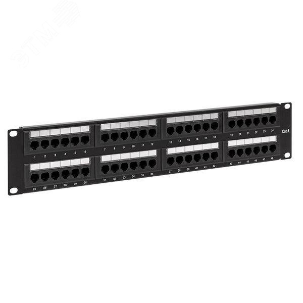 Патч-панель TERACOM CS 19» Cat.6A 1U полный экран STP 24 порта RJ-45 Dual IDC с органайзером