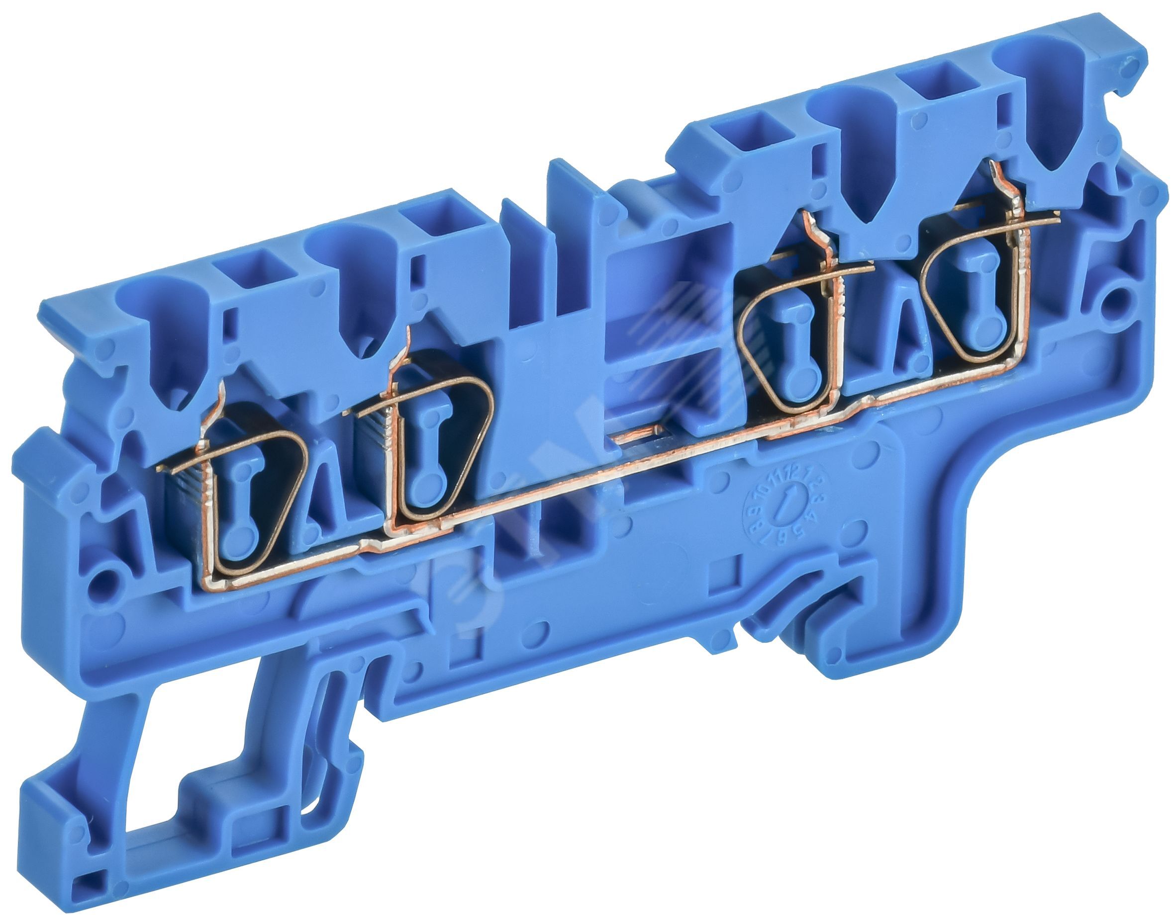 ARMAFIX Клемма пружинная CX2.5-4 BU 2,5мм2 четырехконтактная синяя IEK
