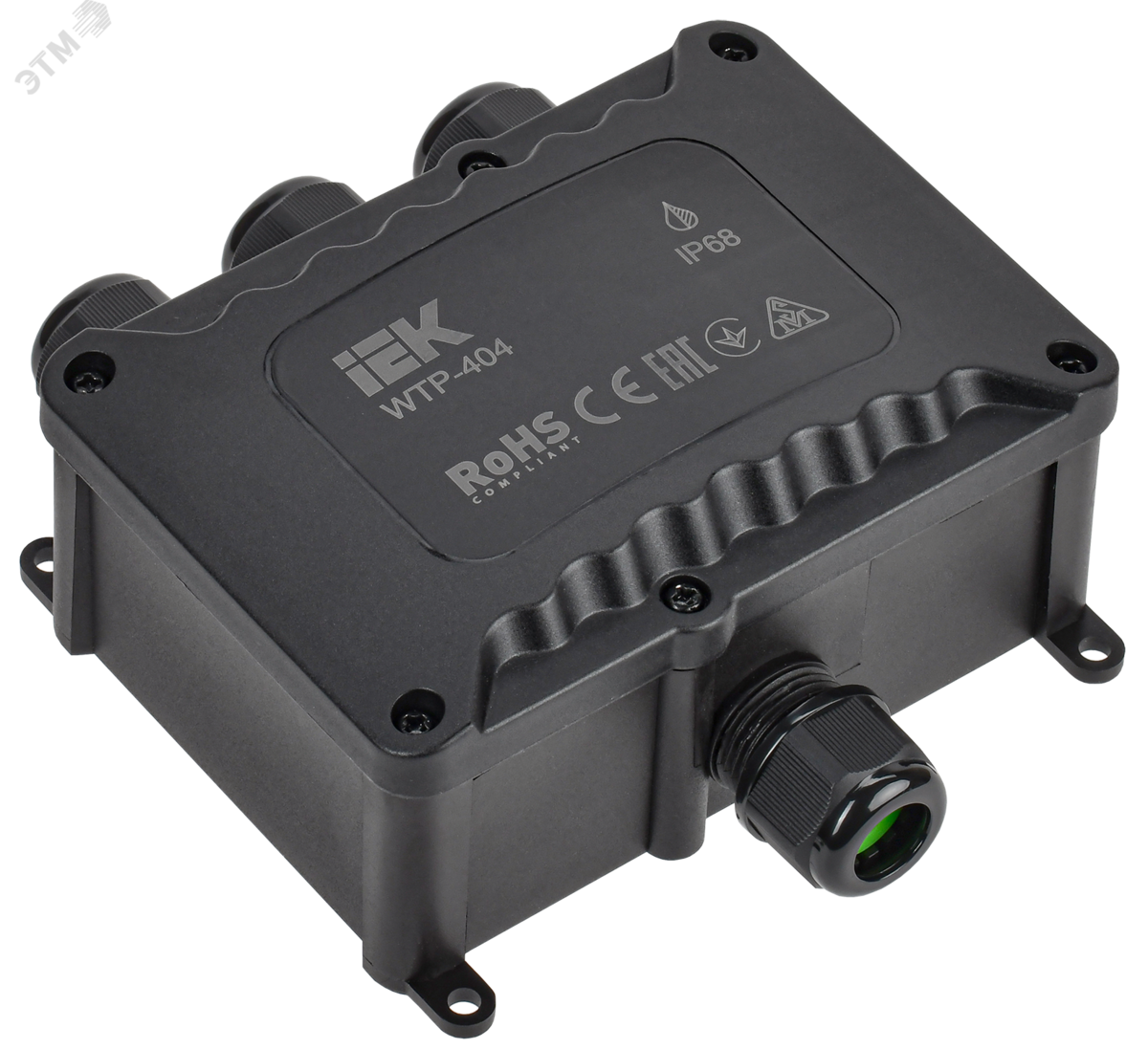 Коробка распред. герметичная WTP-404 4 ввода IP68