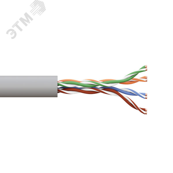 Купить Витая пара TERACOM PRO 5E U/UTP 4 пары solid 24AWG PVC серый 305м в Казани Витая пара TERACOM PRO 5E U/UTP 4 пары solid 24AWG PVC серый 305м