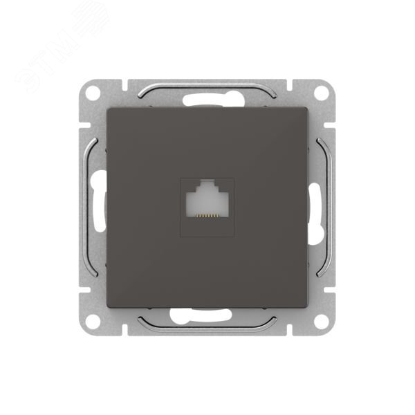 Механизм розетки RJ45 (cat5)  мокко Эпика EKF