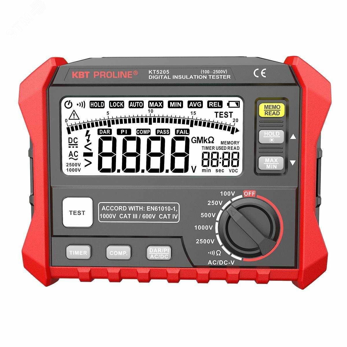 Мегаомметр цифровой KT 5205 серия »PROLINE»