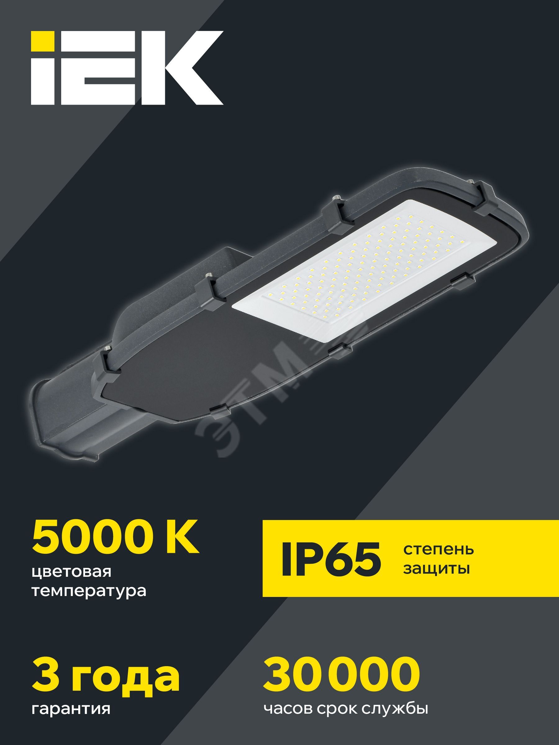 Купить Светильник светодиодный уличный ДКУ-100вт 5000К IP65 в Казани Светильник светодиодный уличный ДКУ-100вт 5000К IP65