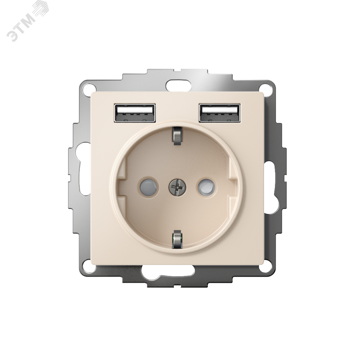 Купить РОЗЕТКА ATLASDESIGN 16А c 2 USB A+A, 5В/2,4А, 2х5В/1,2А, механизм, БЕЖЕВЫЙ в Казани РОЗЕТКА ATLASDESIGN 16А c 2 USB A+A, 5В/2,4А, 2х5В/1,2А, механизм, БЕЖЕВЫЙ