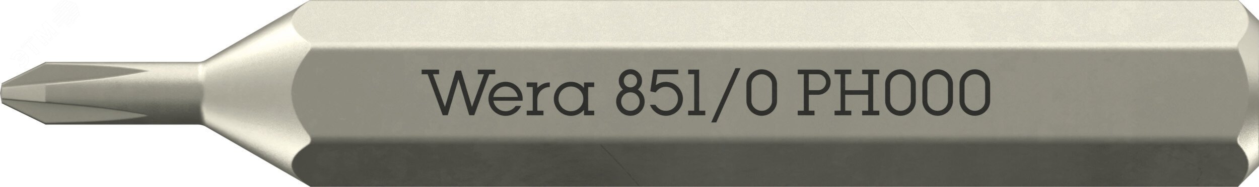 Бита крестовая, PH 000 x 30 мм, хвостовик шестигранный 5/32» C4.0 (4 мм), 851/0 Micro Phillips