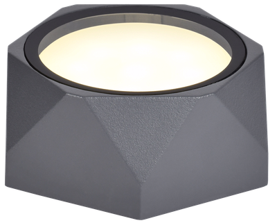 LIGHTING Светильник уличный 5304 потолочный под лампу GX53 IP65 серый IEK