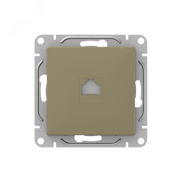 Механизм розетки RJ45 (cat5)  шампань Эпика EKF