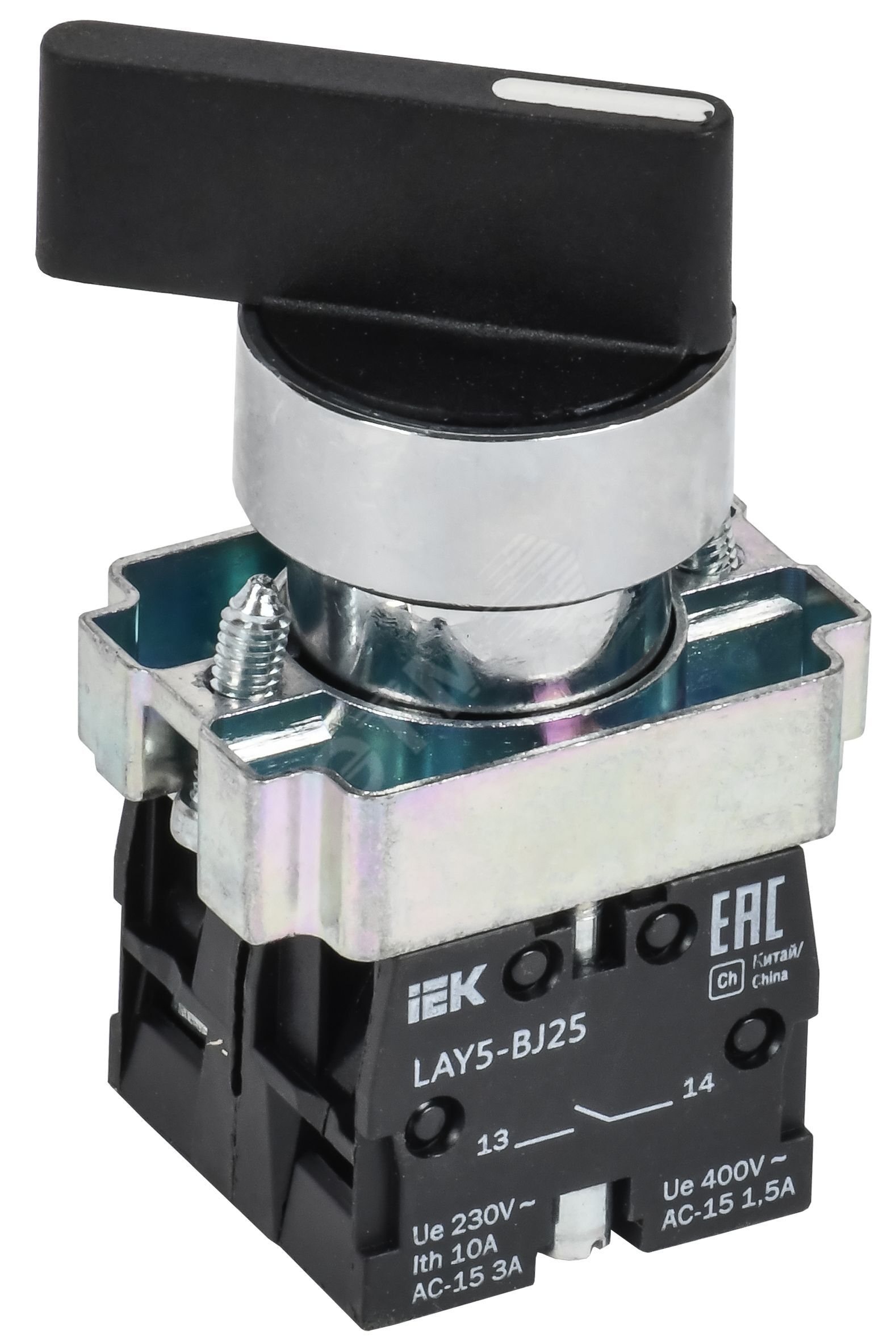 Переключатель LAY5-BJ25 2 позиции I-0 длинная ручка