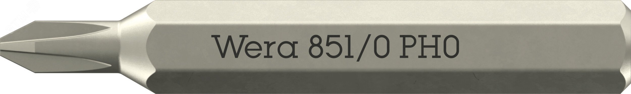 Бита крестовая, JCIS PH 0 x 30 мм, хвостовик шестигранный 5/32» C4.0 (4 мм), 851/0 Micro Phillips, по стандарту JCIS 0 (Japanese Camera Industrial Standard)