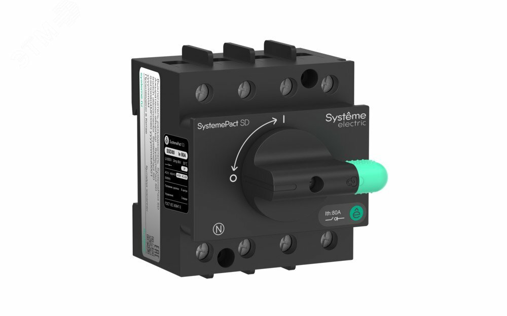 Купить Выключатель-разъединитель SystemePact SD80 4P 32A в Казани Выключатель-разъединитель SystemePact SD80 4P 32A