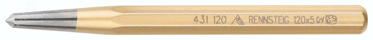 Кернер DIN 7250, 5 мм, 10 x 120 мм, 8-гранный профиль