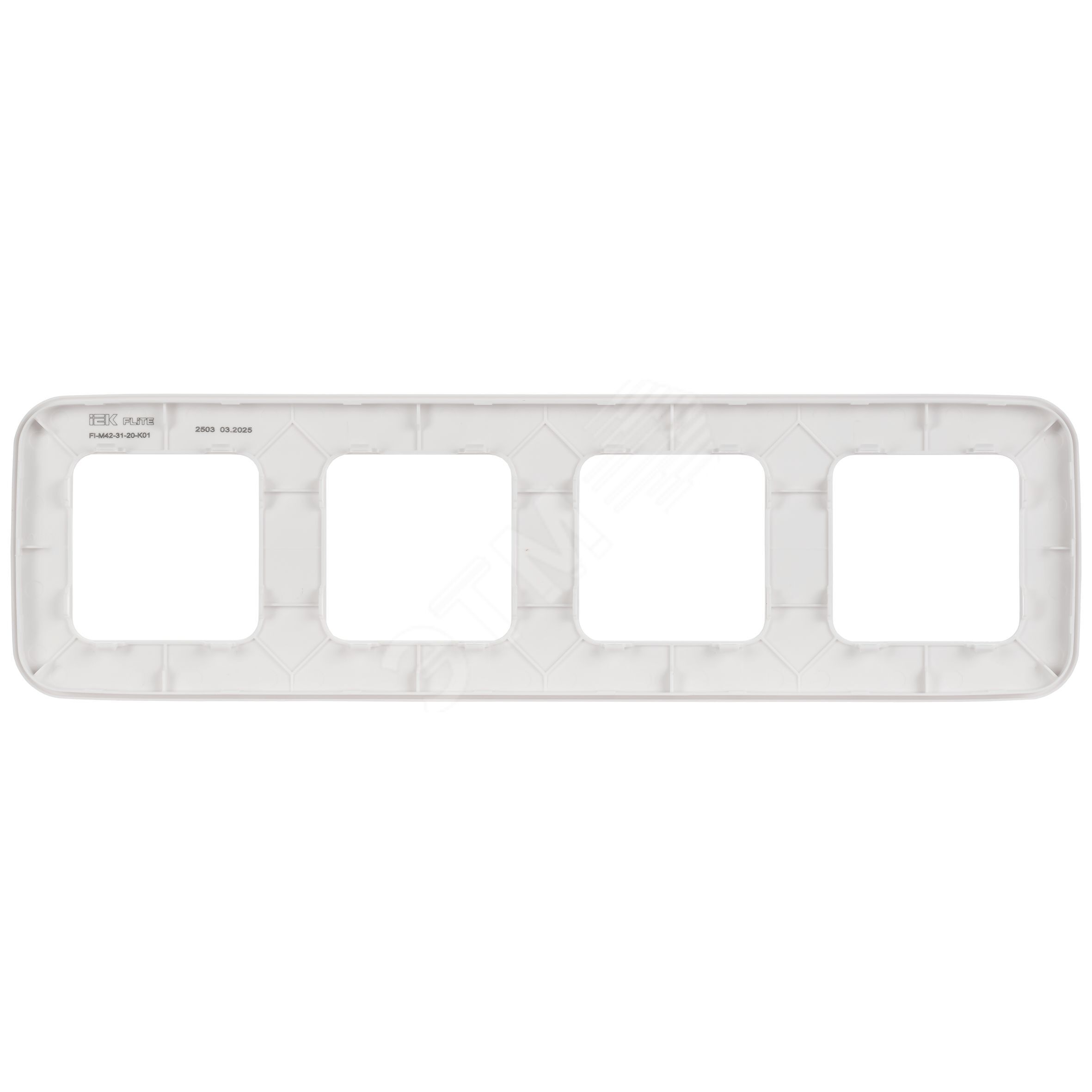 Купить FLITE ARTISTIC Рамка 4-местная РУ-4-А-ФлБ белый IEK в Казани FLITE ARTISTIC Рамка 4-местная РУ-4-А-ФлБ белый IEK