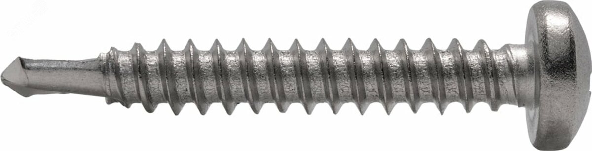 Саморез с полукруглой головкой с буром DIN 7504М  5,5×16 A2