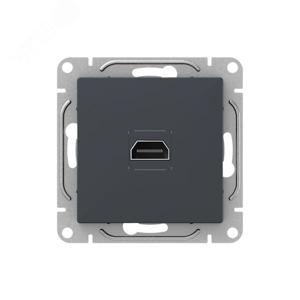 Механизм розетки HDMI  графит Эпика EKF