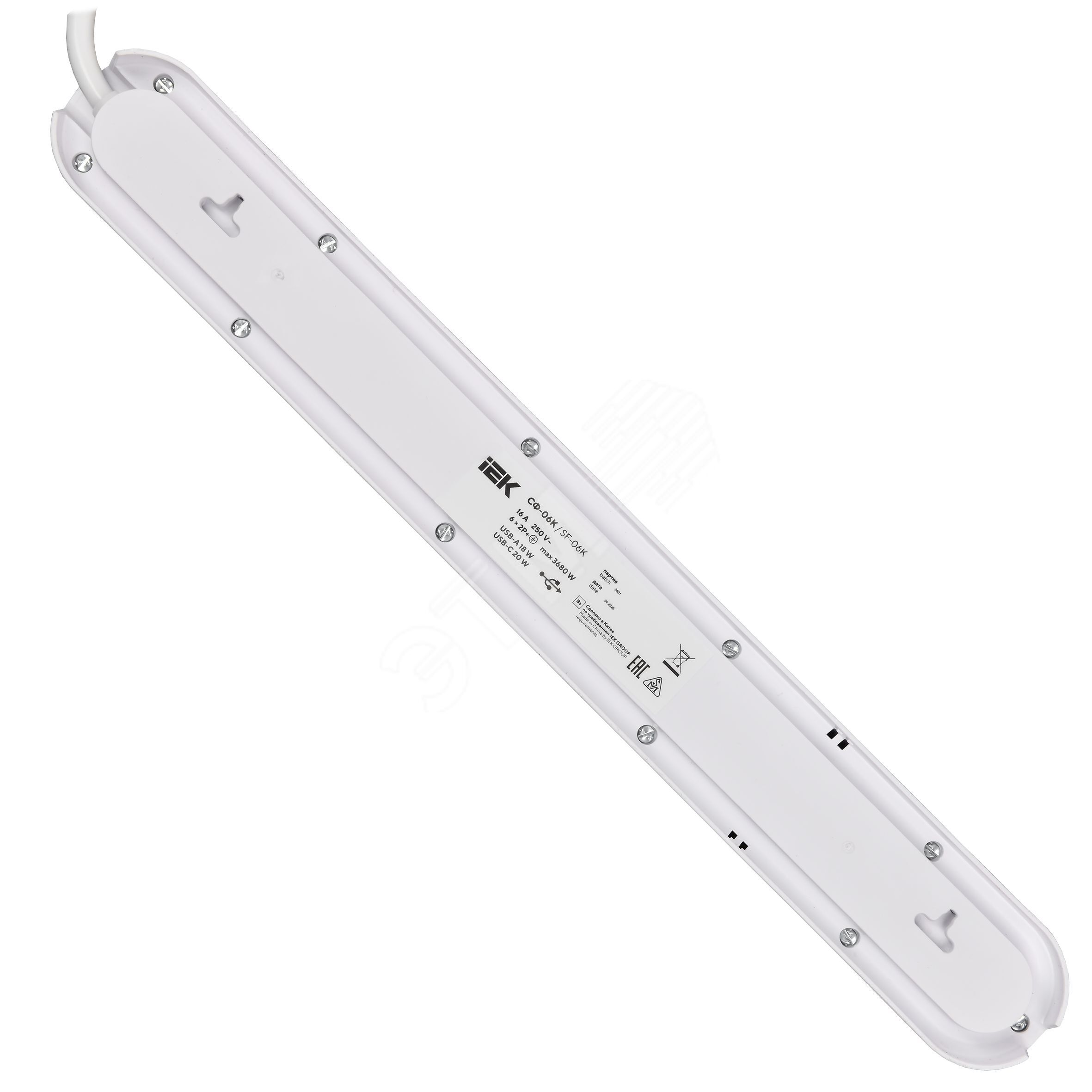 Купить Фильтр сетевой СФ-06К 16А USB A+C 20Вт 1,5м 3х1,5мм2 черный в Казани Фильтр сетевой СФ-06К 16А USB A+C 20Вт 1,5м 3х1,5мм2 черный