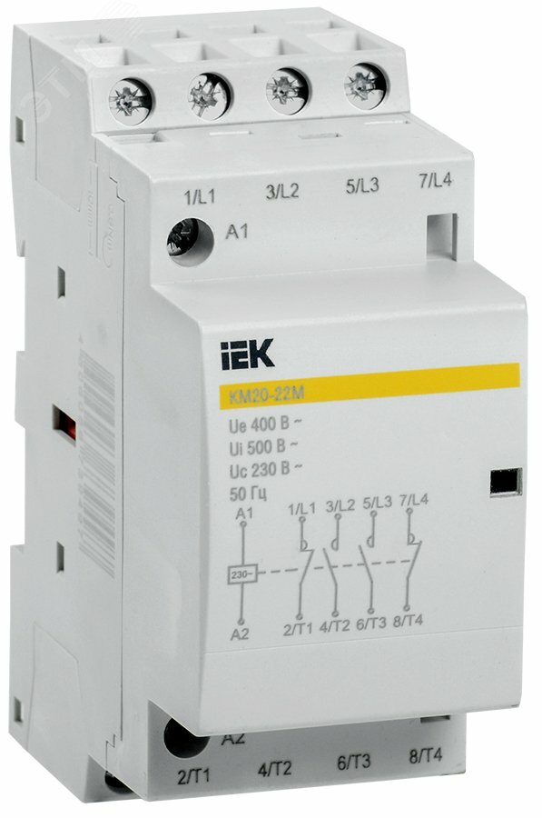 Контактор модульный КМ20-22M AC