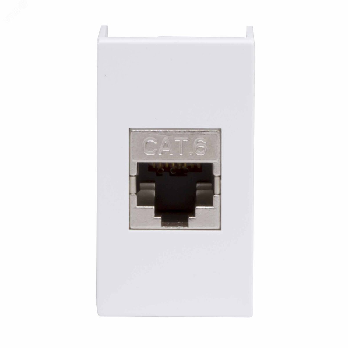 Розетка компьютерная RJ45 категория 6 экран Viva белая 1 модуль