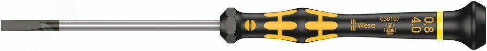 Отвертка шлицевая антистатическая для прецизионных работ 1578 A SL ESD Micro 0.50 x 3 x 80 мм