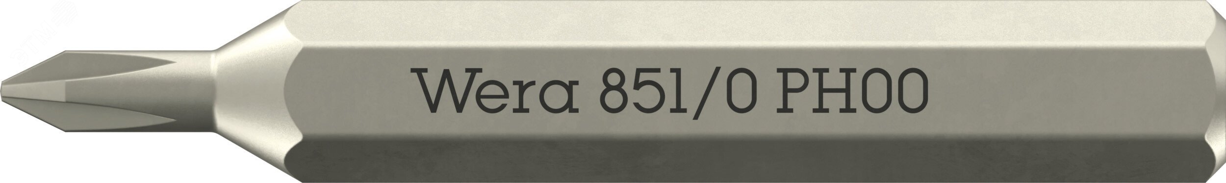 Бита крестовая, PH 00 x 30 мм, хвостовик шестигранный 5/32» C4.0 (4 мм), 851/0 Micro Phillips