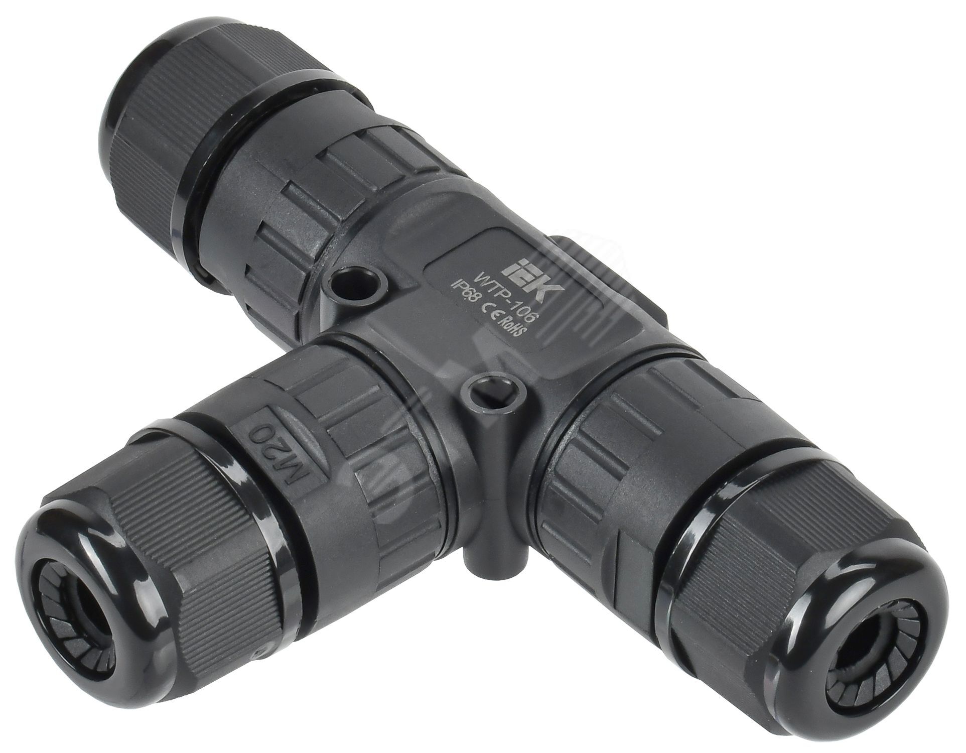 Коннектор кабельный герметичный WTP-106 3 PIN IP68