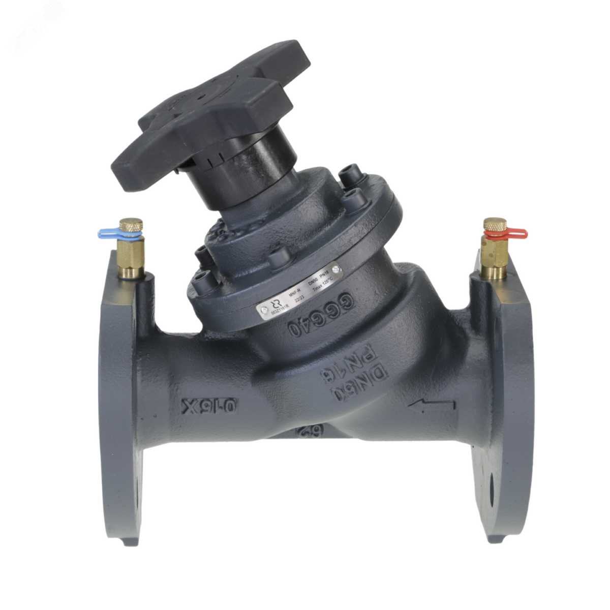 Ручной балансировочный клапан MNF-R, фланцевый, DN80, PN25, Tmax 150 °C