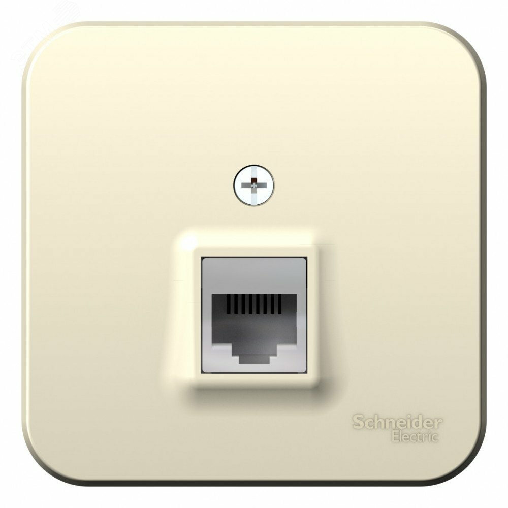 BLANCA  розетка наружная  компьютерная RJ45, кат.5e, изол.пл.,молочный