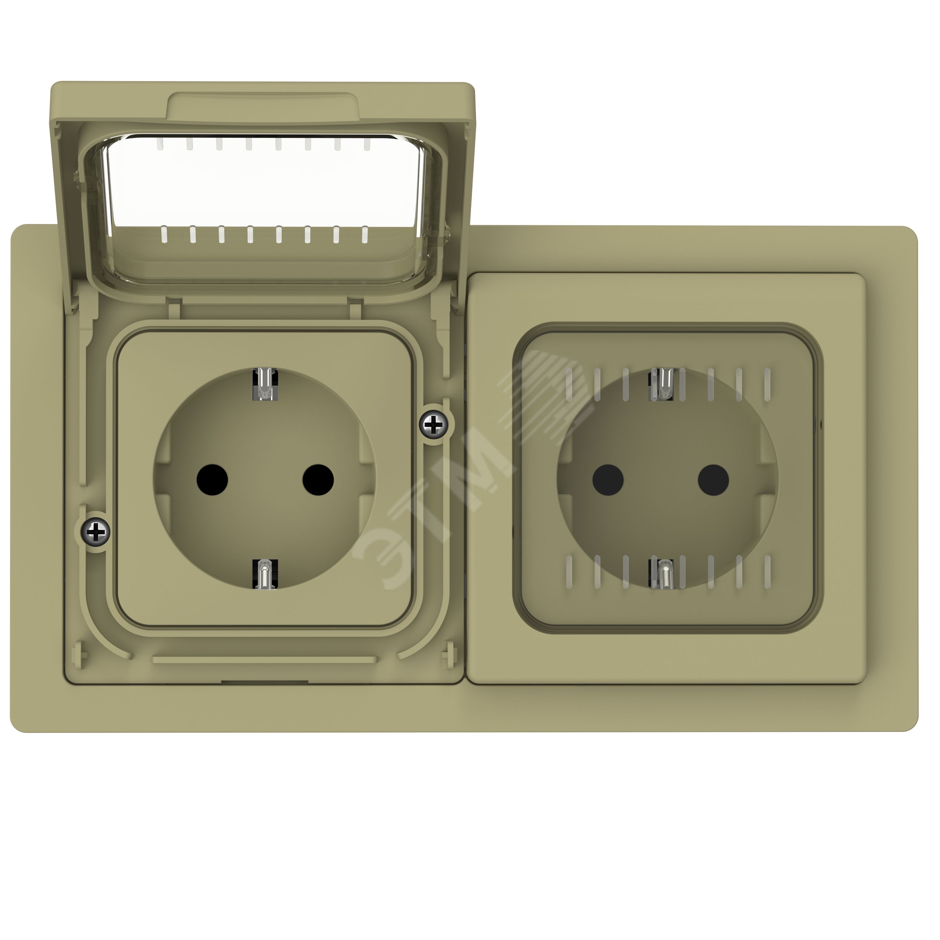 Купить FLITE Рамка 2-местная IP55 Рпро-2-55-ФлО оливковый IEK в Казани FLITE Рамка 2-местная IP55 Рпро-2-55-ФлО оливковый IEK