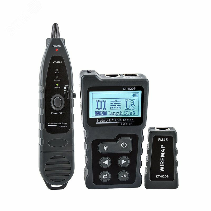LAN-тестер витой пары с РоЕ KT 8209 PROLINE