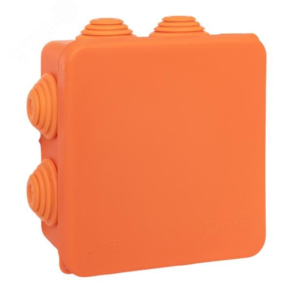 Коробка огнестойкая E45 85х85х40мм с клеммниками 4 полюса 0,5-10мм2 IP55 HF EKF