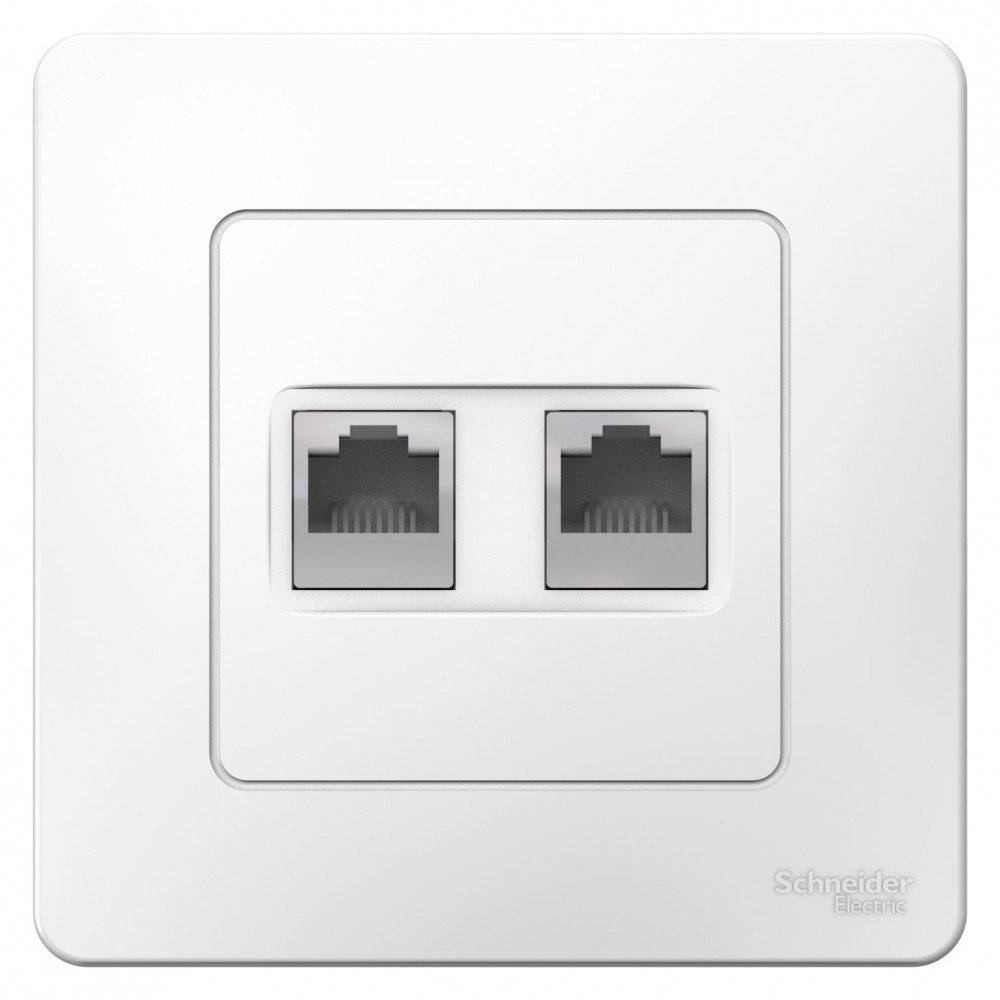 Купить BLANCA скрытой установки розетка двойная компьютерная RJ45, белый в Казани BLANCA скрытой установки розетка двойная компьютерная RJ45, белый