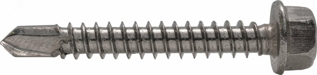 Саморез с шестигранной головкой с буром  DIN 7504K   6,3x 19 A2