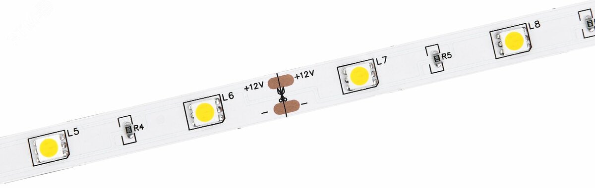 Лента светодиодная 5м LSR-5050W30-7,2-IP20-12В