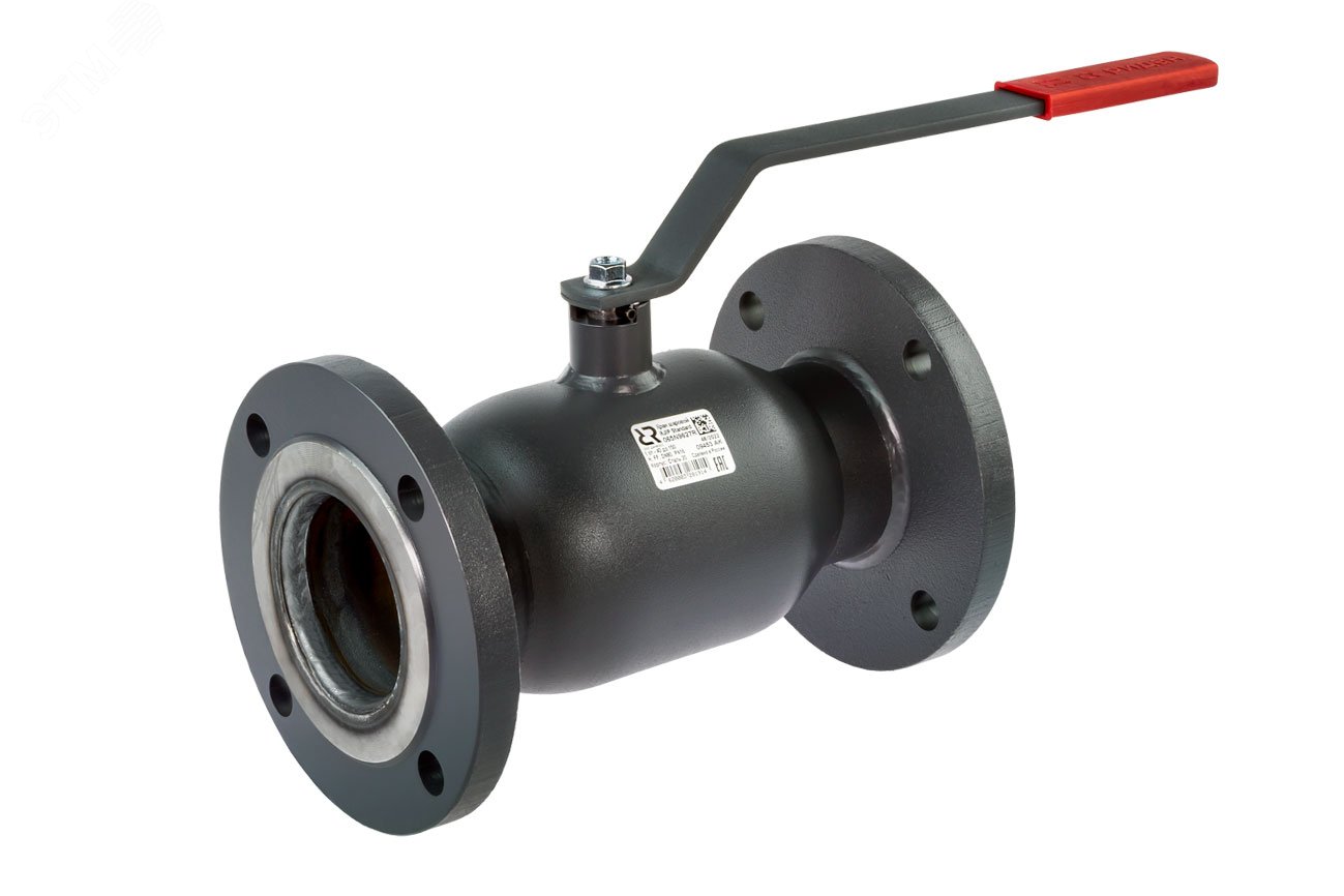 Кран шаровой JiP-R Standard FF Ду125 Ру16 с рукояткой, стандартный проход