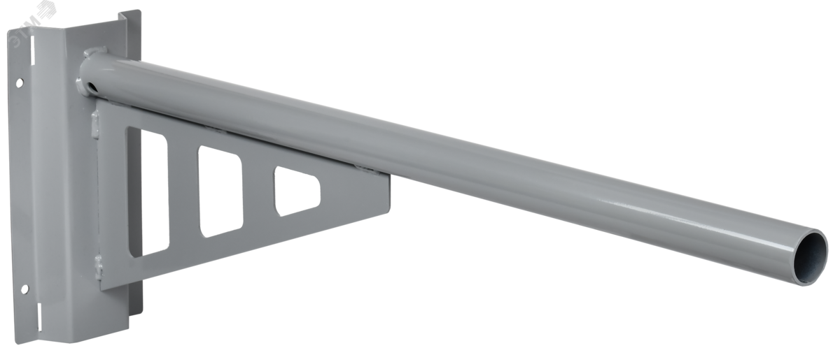 Кронштейн КР-6 D=48 L=1000 на опору 2 хомута серый IEK