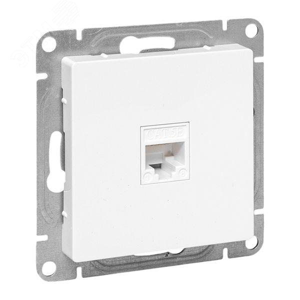 Механизм розетки RJ45 (cat6), белый Эпика EKF