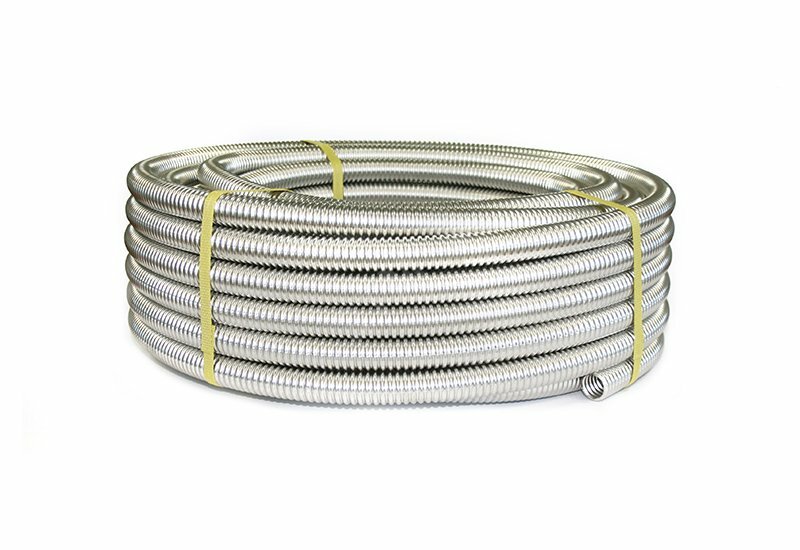 Труба гофрированная из нержав стали SS304 20А, неотожженная, 20м