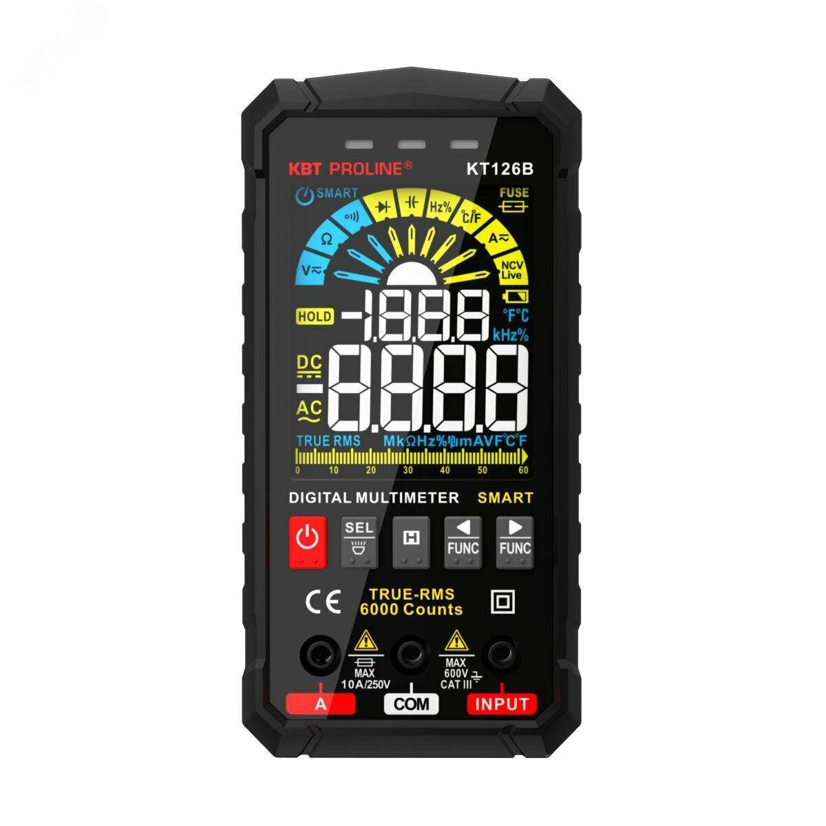 Мультиметр цифровой SMART с True RMS KT 126В PROLINE