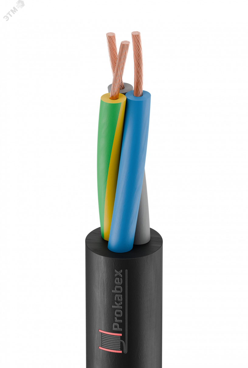 Кабель силовой КГТП-ХЛ 3х2,5(N,PE) 220/380 -2ТРТС