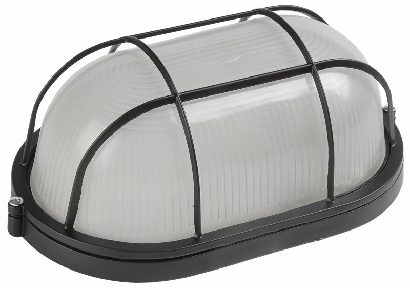 Светильник НПП-100w овальный с решеткой термостойкий IP54