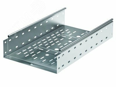 Лоток перфорированный 500х100 L 2000 цинк-ламельный